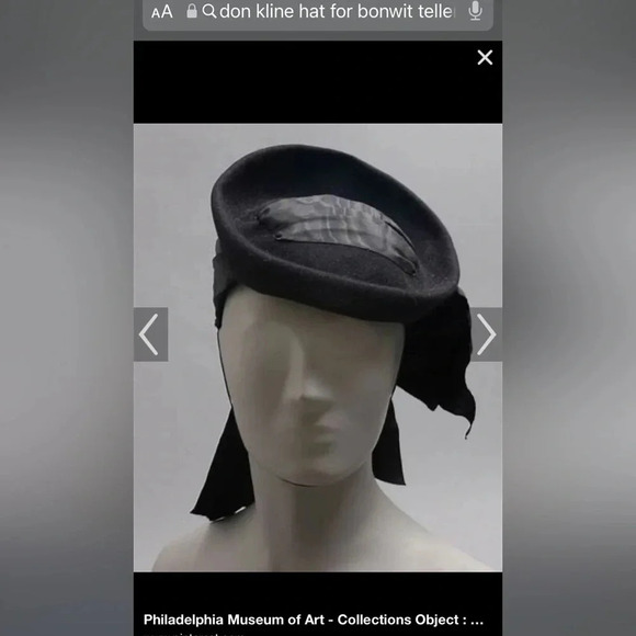 Collectors hat Bonwit Teller by famous designer Don Kline luxury store The Met - Picture 7 of 17